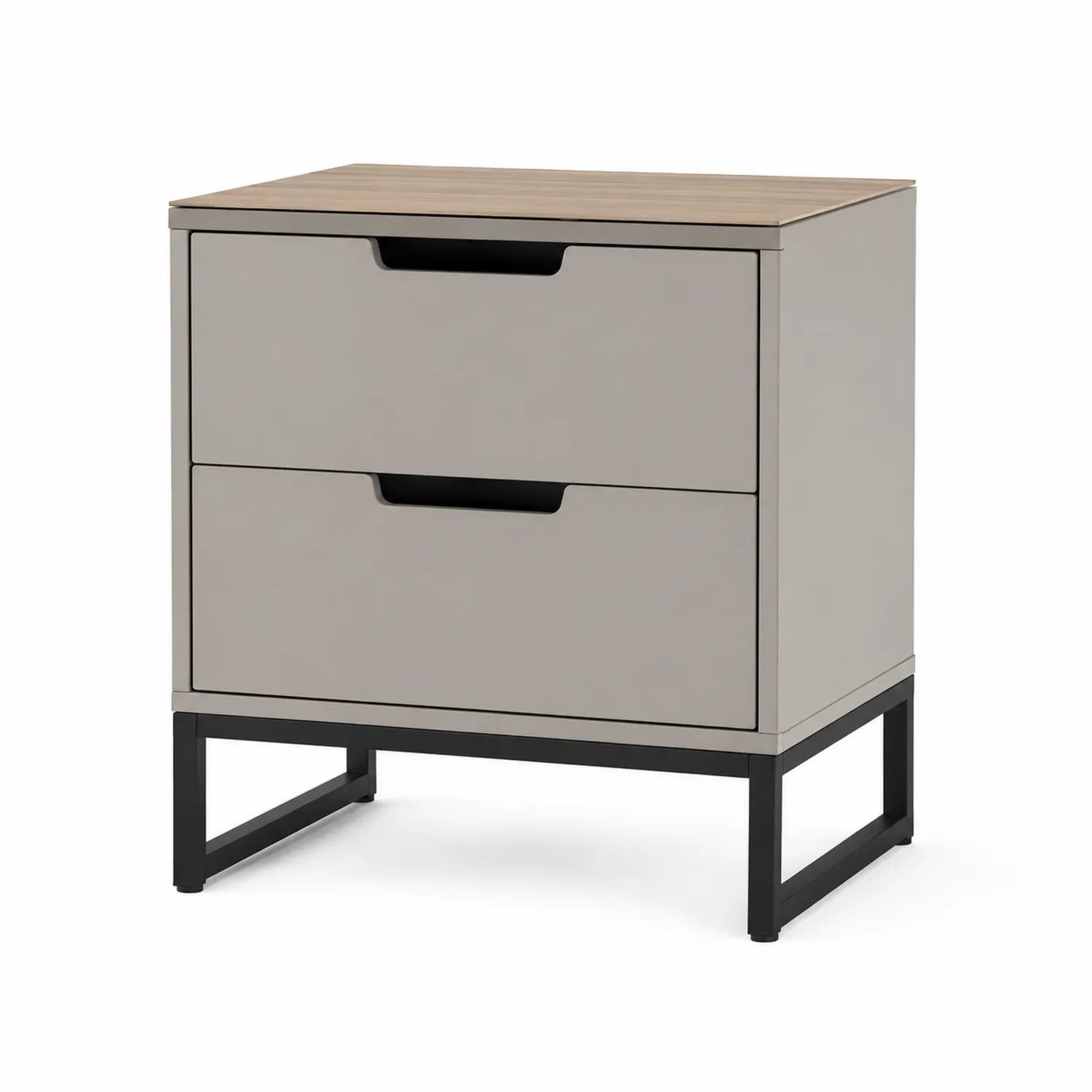 Szafka nocna z MDF i metalu 45x40x60 cm