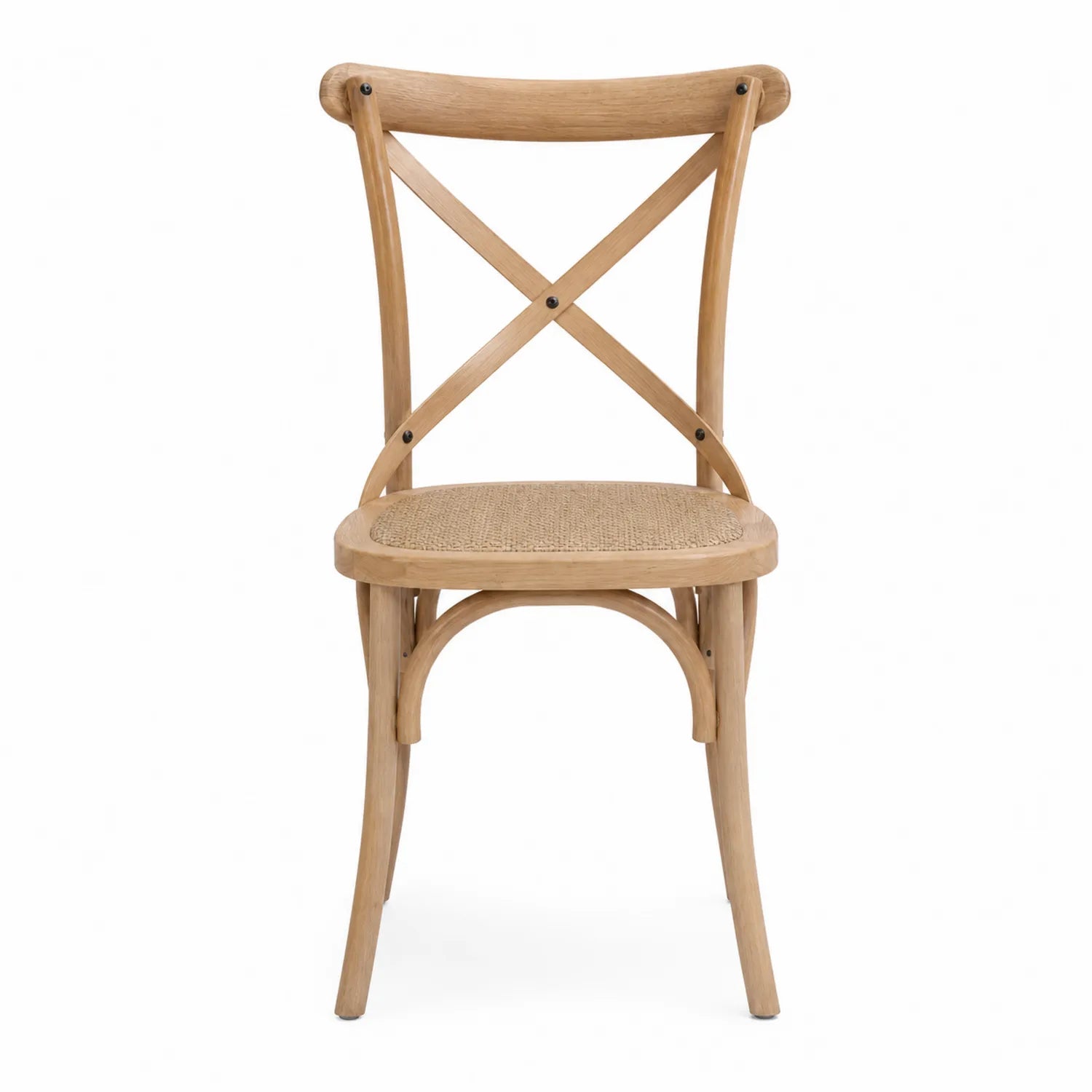 Krzesło drewniane z siedziskiem z rattanu 85x45x50cm