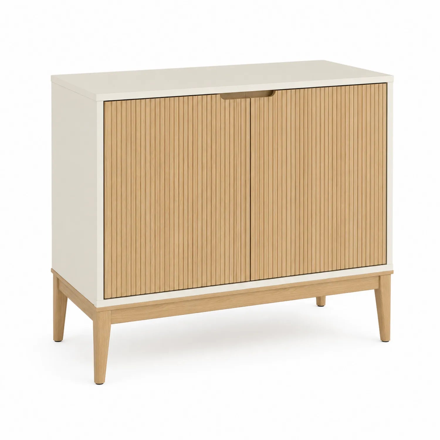 Kredens drewniany MDF z dębu 80x40x90 cm